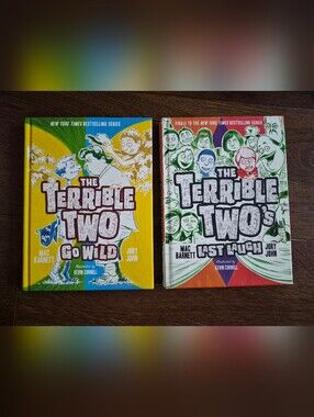 2 Books The Terrible Two by Mac Barnett Go Wild & Last Laugh